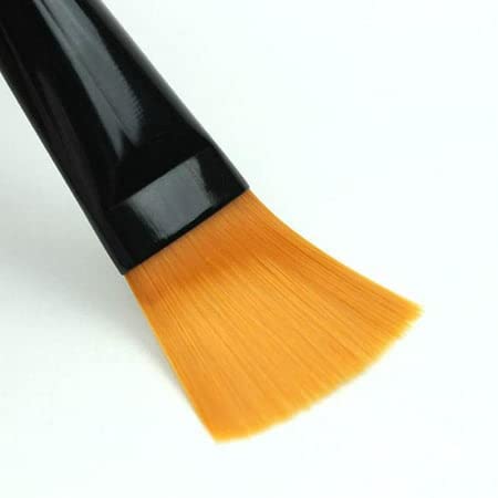 Adhvik Professional Makeup Brush - Soft Black Plastic Handle for Flawless Foundation, Concealer & Facial Mask Application | Perfect for Daily Makeup, Salon & Spa Use