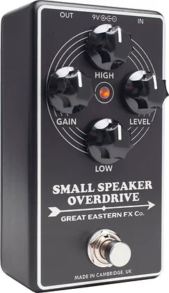 Great Eastern FX Co. Small Speaker Overdrive Pedal - Vintage Guitar Effects for Blues & Rock - Perfect for Home Studio & Live Performances