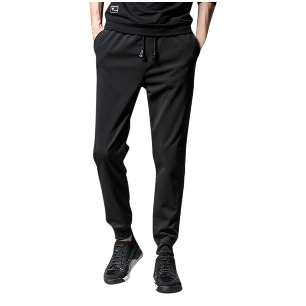 BEUU Men's Lightweight Slim Fit Jogger Pants - Athletic Casual Tapered Trousers with Drawstring for Workout, Running & Sports | Perfect for Gym, Travel & Everyday Wear