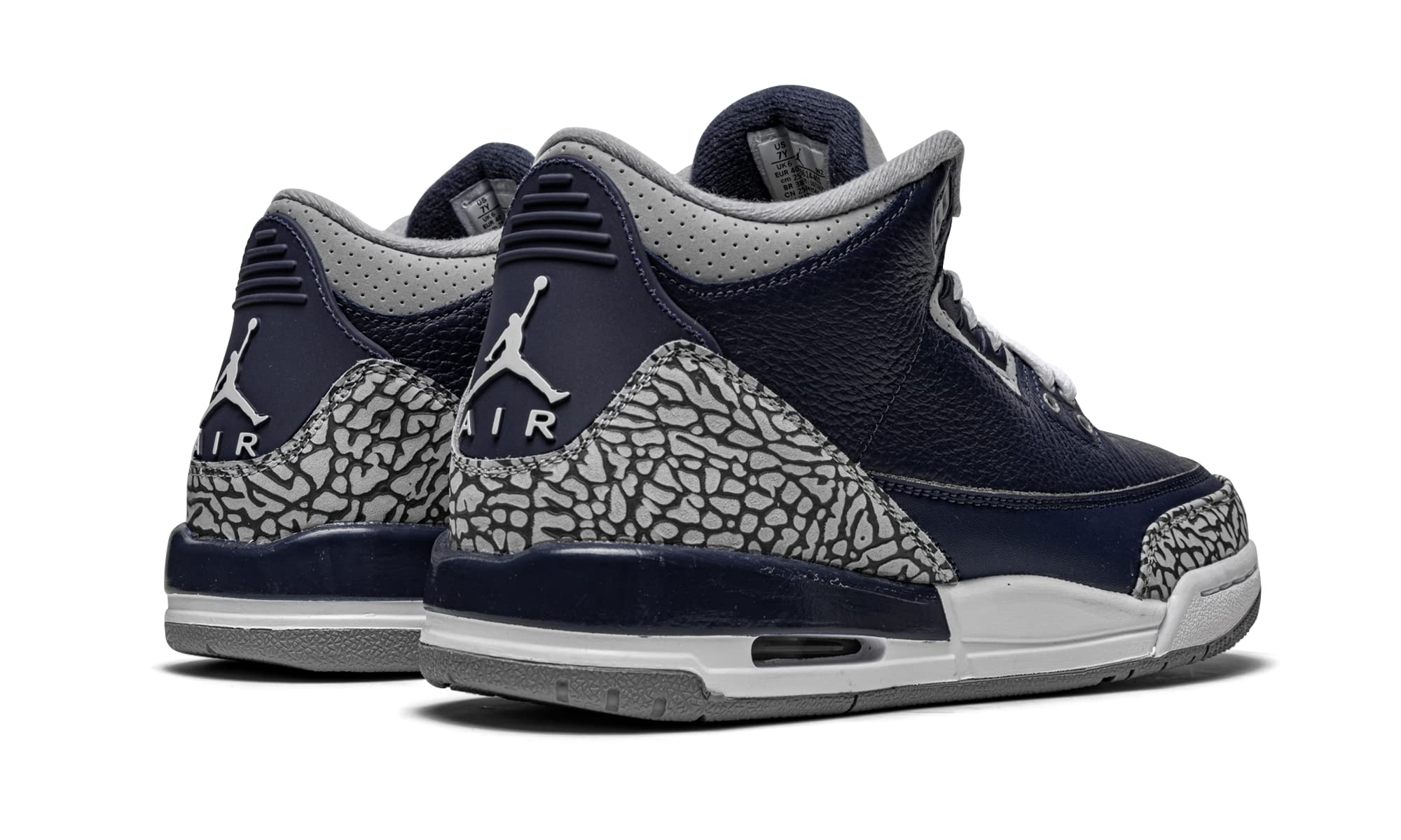 Jordan Youth Air 3 Retro GS Basketball Shoes 398614-401 Georgetown Blue - Size 3.5Y for Kids - Perfect for School, Sports & Casual Wear