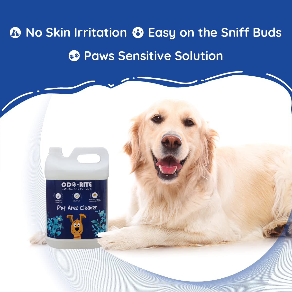 ODO-RITE Natural Bio-Technological Pet Area Cleaner - Kennel Wash, Floor Cleaner for Pets - 5L Non-Toxic & Safe for Pets & Kids | Ideal for Dog Kennels, Pet Floors & Animal Care Areas