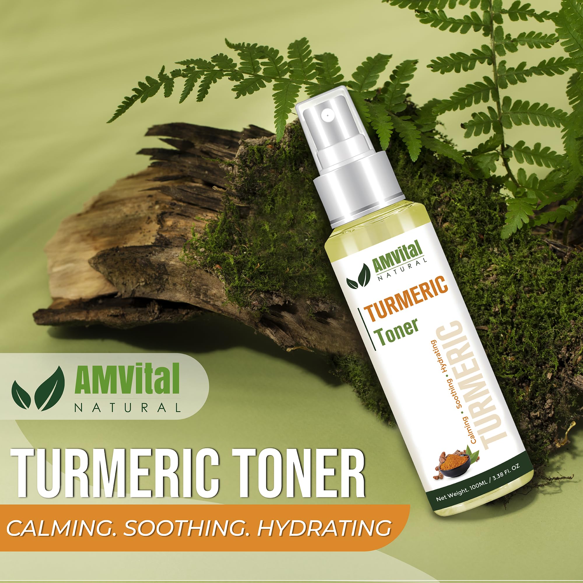 Turmeric Toner for Oily Skin - Natural Dark Spot Treatment & Acne Solution | Herbal Facial Toner to Brighten, Balance & Revitalize Skin | Perfect for Daily Skincare Routine & Post-Acne Care