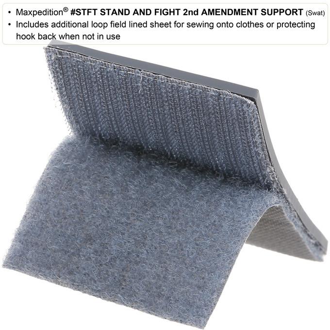 Stand and Fight 2nd Amendment Morale Patch - Tactical Hook & Loop Patch for Military, Police, Firefighters & Gun Enthusiasts - Perfect for Vests, Backpacks & Gear
