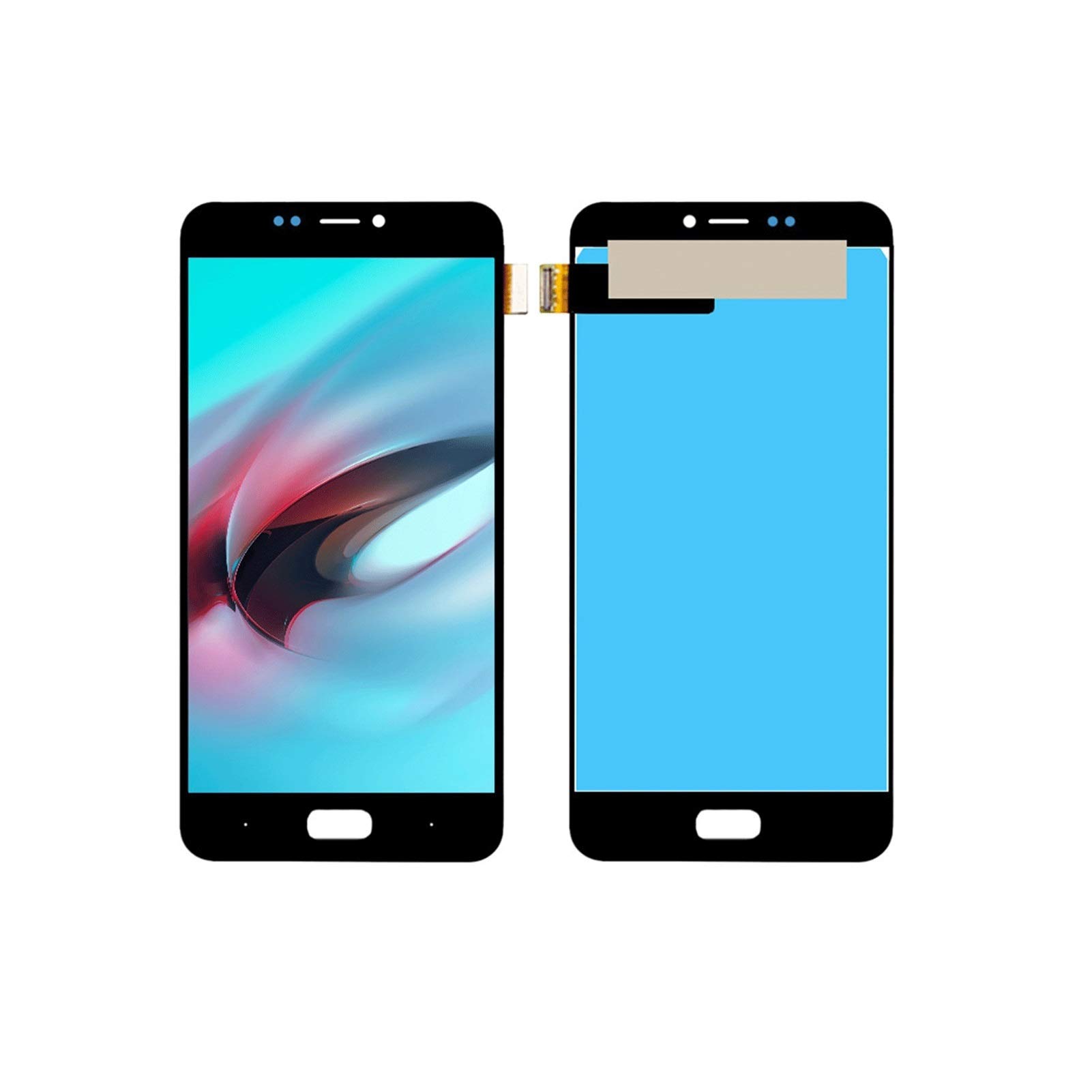 BLU Vivo 8 LCD Display Touch Screen Digitizer Assembly Replacement - Tested & Compatible - Black Color - Includes Cell Phone Speaker - Perfect for Screen Repair & DIY Replacement Projects