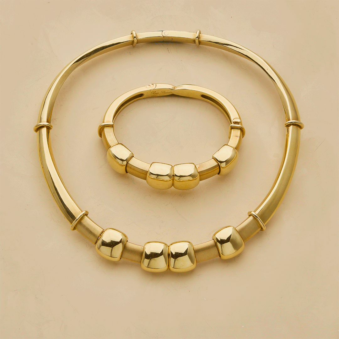 Rene Boivin Sliding Suite by Jacques Bernard - Luxury French Jewelry for Women | Elegant Necklace & Bracelet Set for Evening Wear & Special Occasions