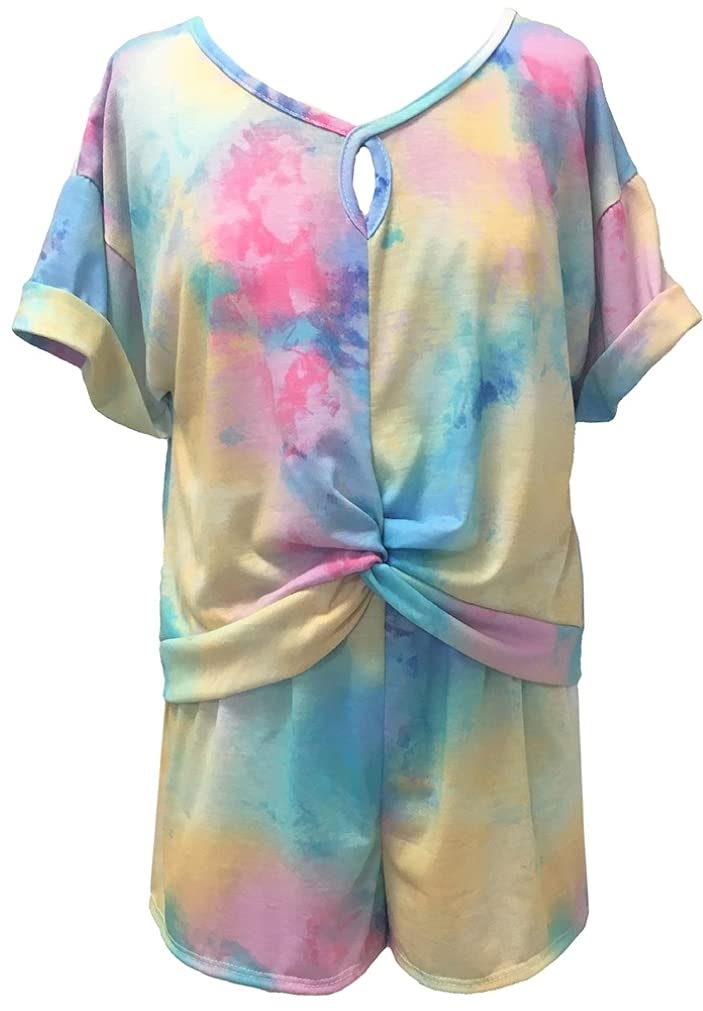 Bonnie Jean Tie Dye Shorts Sets for Girls 7-16 | Trendy Summer Outfits | Casual Wear for School, Beach & Playdates