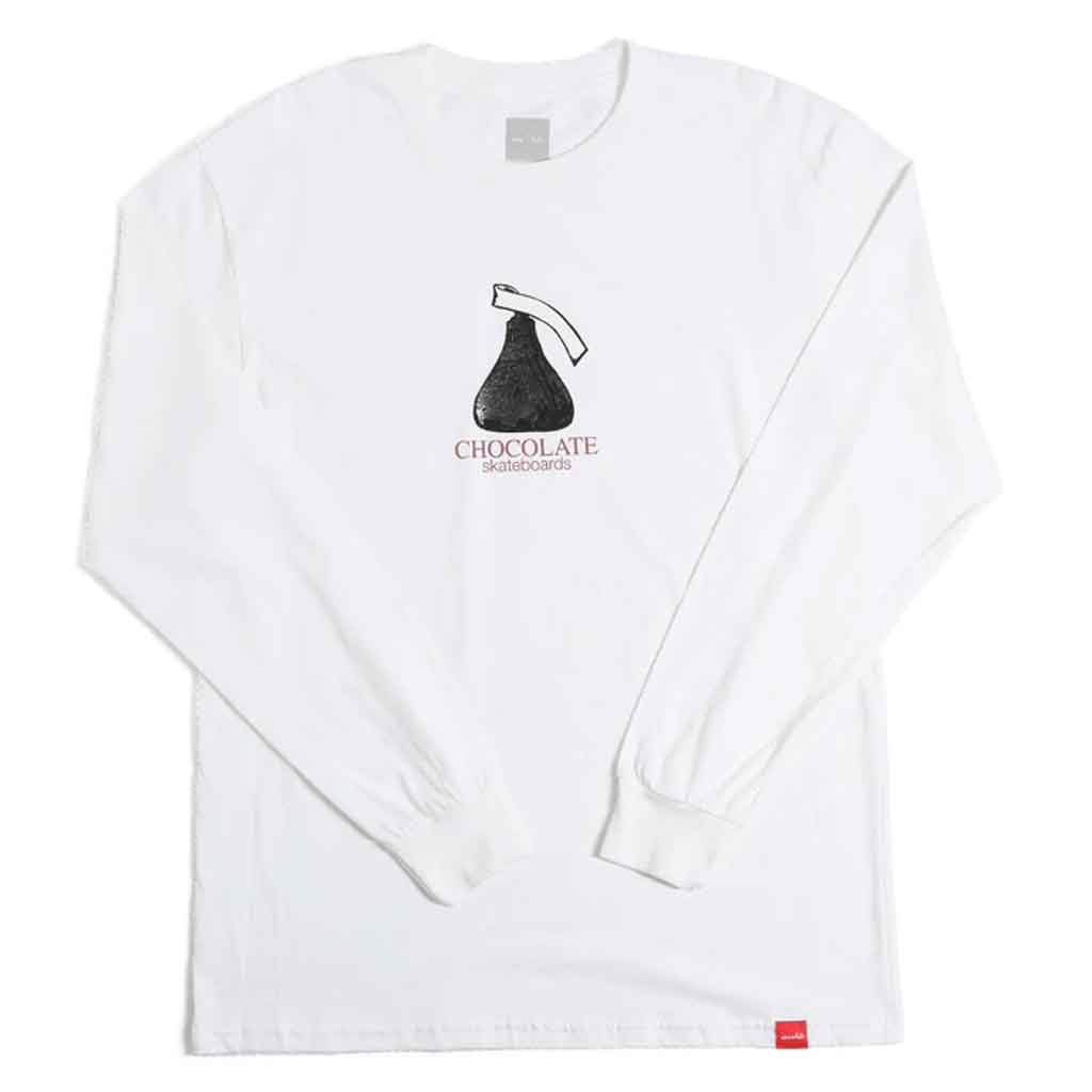 Chocolate Kill Long Sleeve T-Shirt - White | Trendy Graphic Tee for Men & Women | Perfect for Casual Wear, Street Style & Everyday Outfits