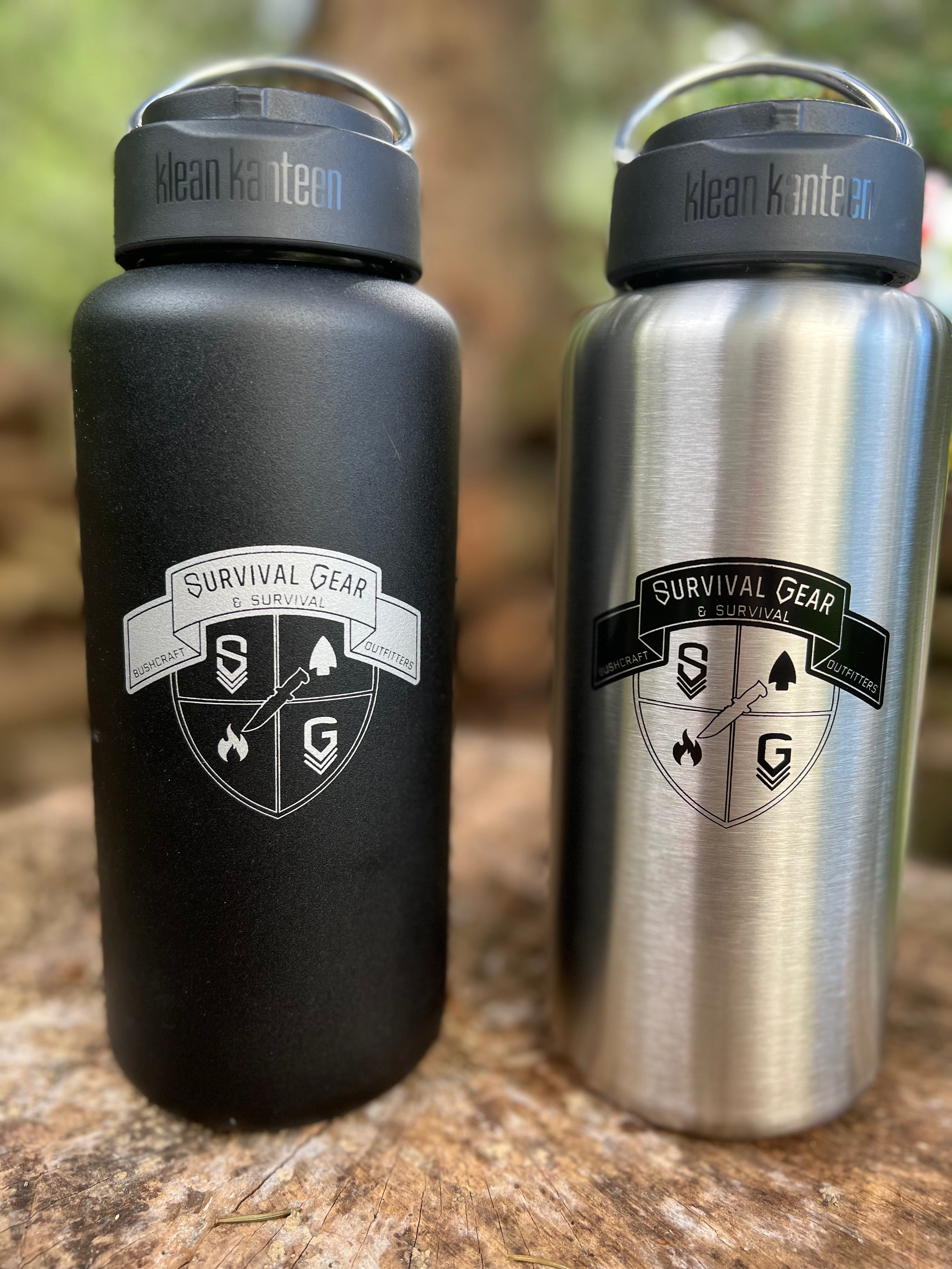 Klean Kanteen 40oz Wide Mouth Stainless Steel Water Bottle - BPA Free, Vacuum Insulated for Hot & Cold Drinks - Perfect for Hiking, Camping, Gym and Outdoor Activities