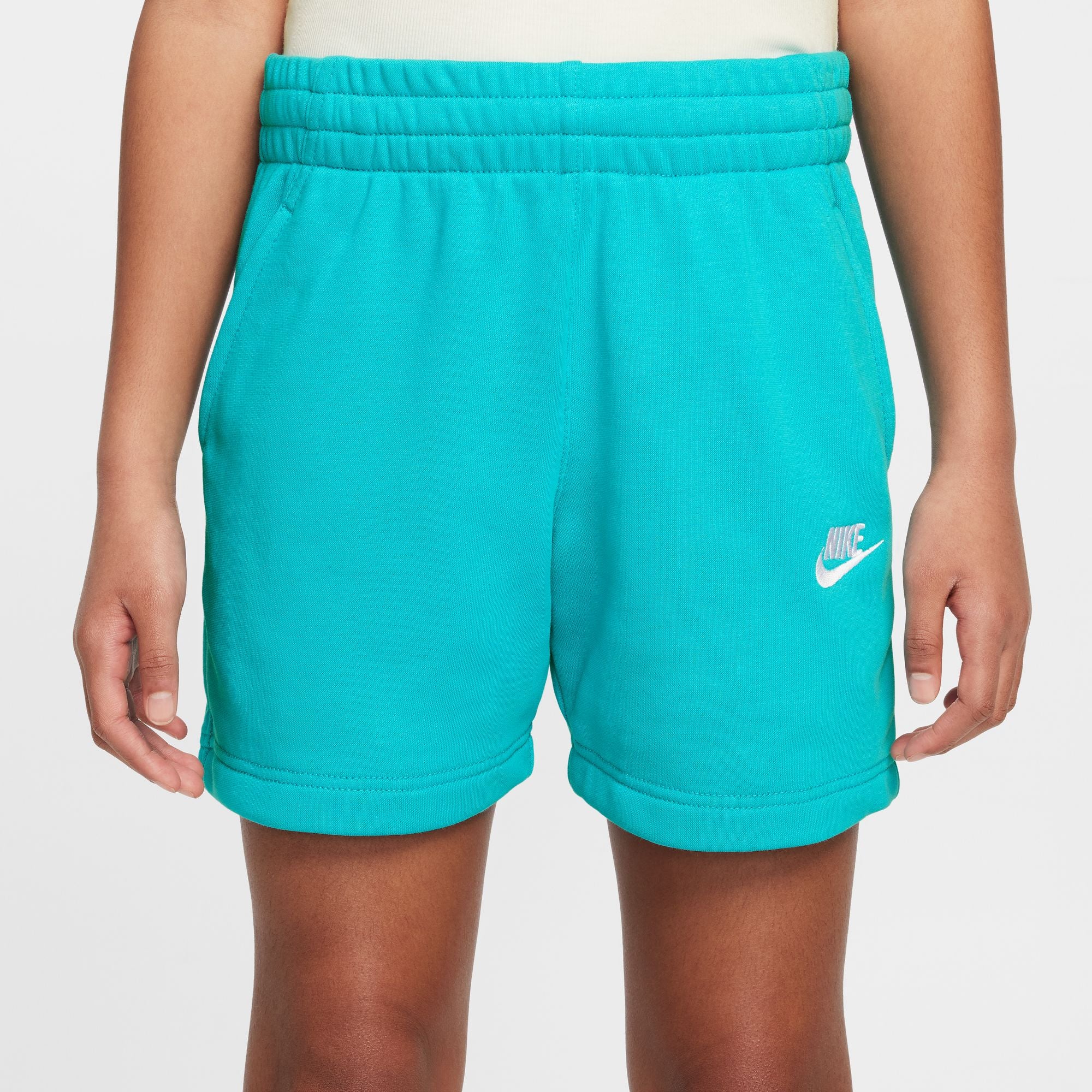 **Nike Youth 5 French Terry Shorts for Girls – Soft & Comfortable Athletic Shorts – Perfect for Running, Gym, and Casual Wear**