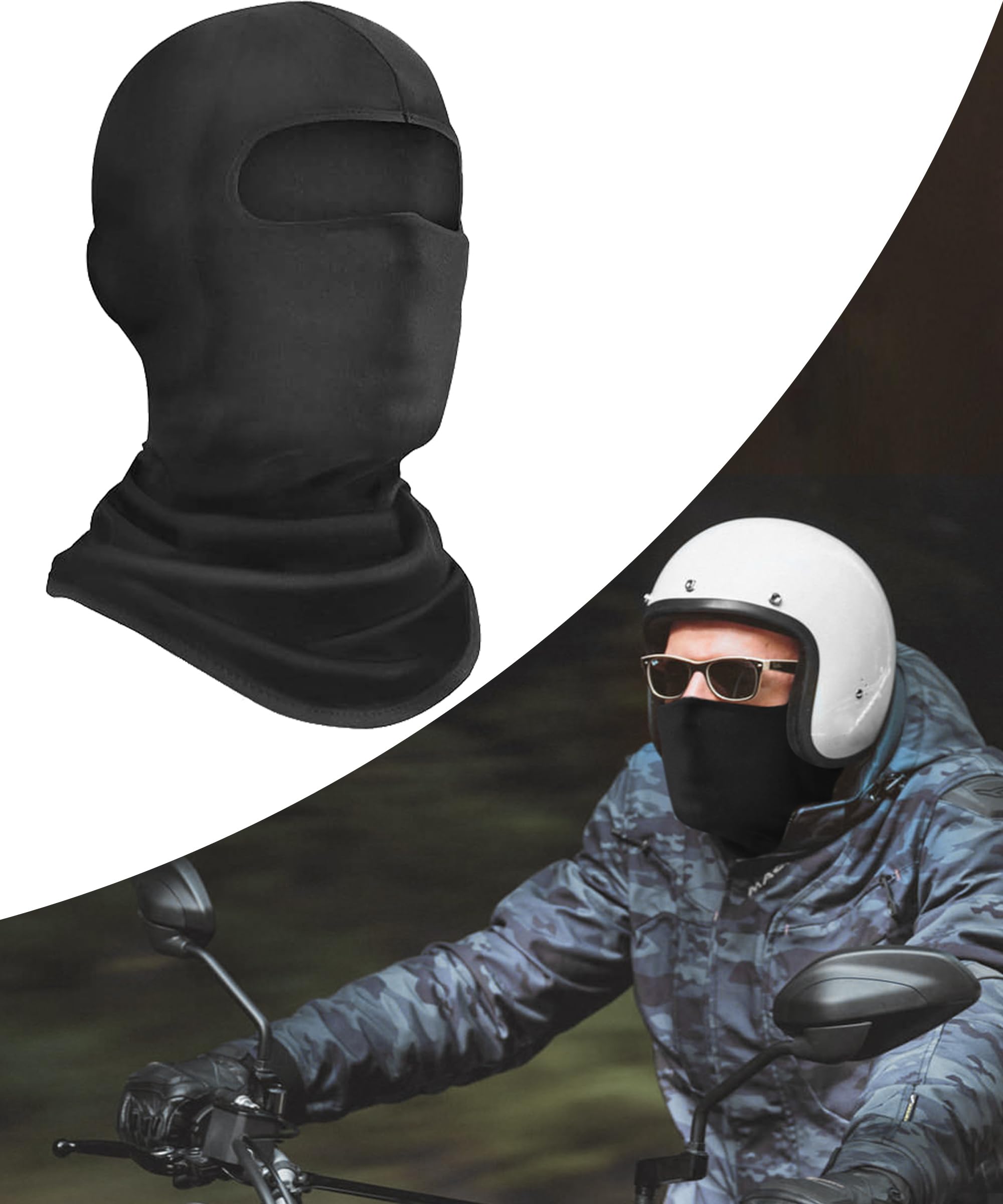 RACOONA Winter Motorcycle Balaclava for Men & Women - Riding, Snowboarding