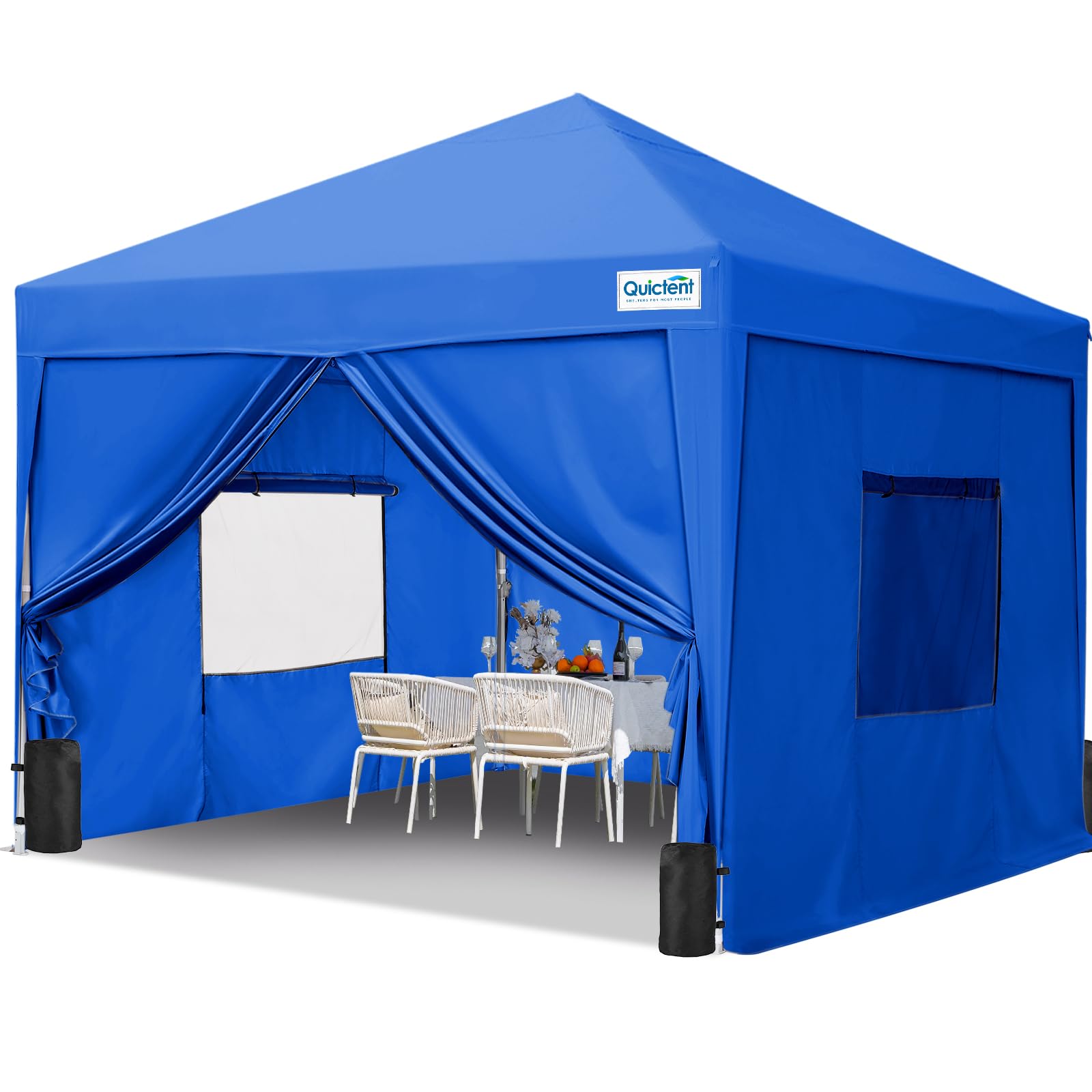 Quictent Pop Up Canopy Tent - Waterproof Instant Gazebo with Sidewalls, Sandbags & Carry Bag | Perfect for Outdoor Events, Parties, Beach & Camping Shelter | Commercial Grade Easy Setup Canopy