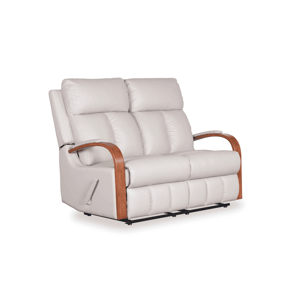 Leesa Genuine Leather Recliner Sofa - Premium Comfort Living Room Chair with Adjustable Backrest and Footrest - Perfect for Home Theater, Gaming, and Relaxation