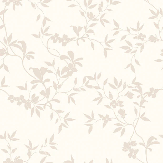 Branches Off White Double Gauze Fabric - Soft & Breathable Material for Dresses, Blouses & DIY Sewing Projects