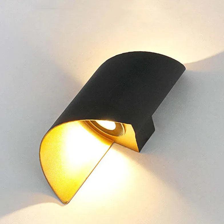 Spiral Aluminum Up and Down LED Wall Lights - Modern Indoor/Outdoor Lighting Fixtures for Staircase, Hallway, and Patio Decor