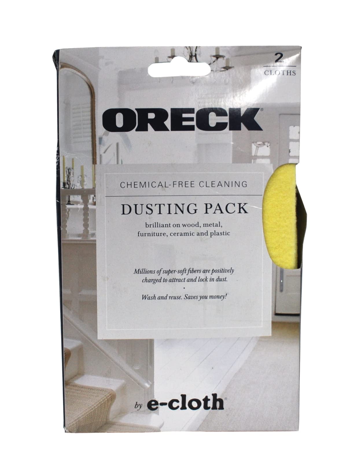 Vacuum Cleaner Dusting Cloth 2Pk - Yellow Replacement Part for AK51014 - Home Cleaning Essential