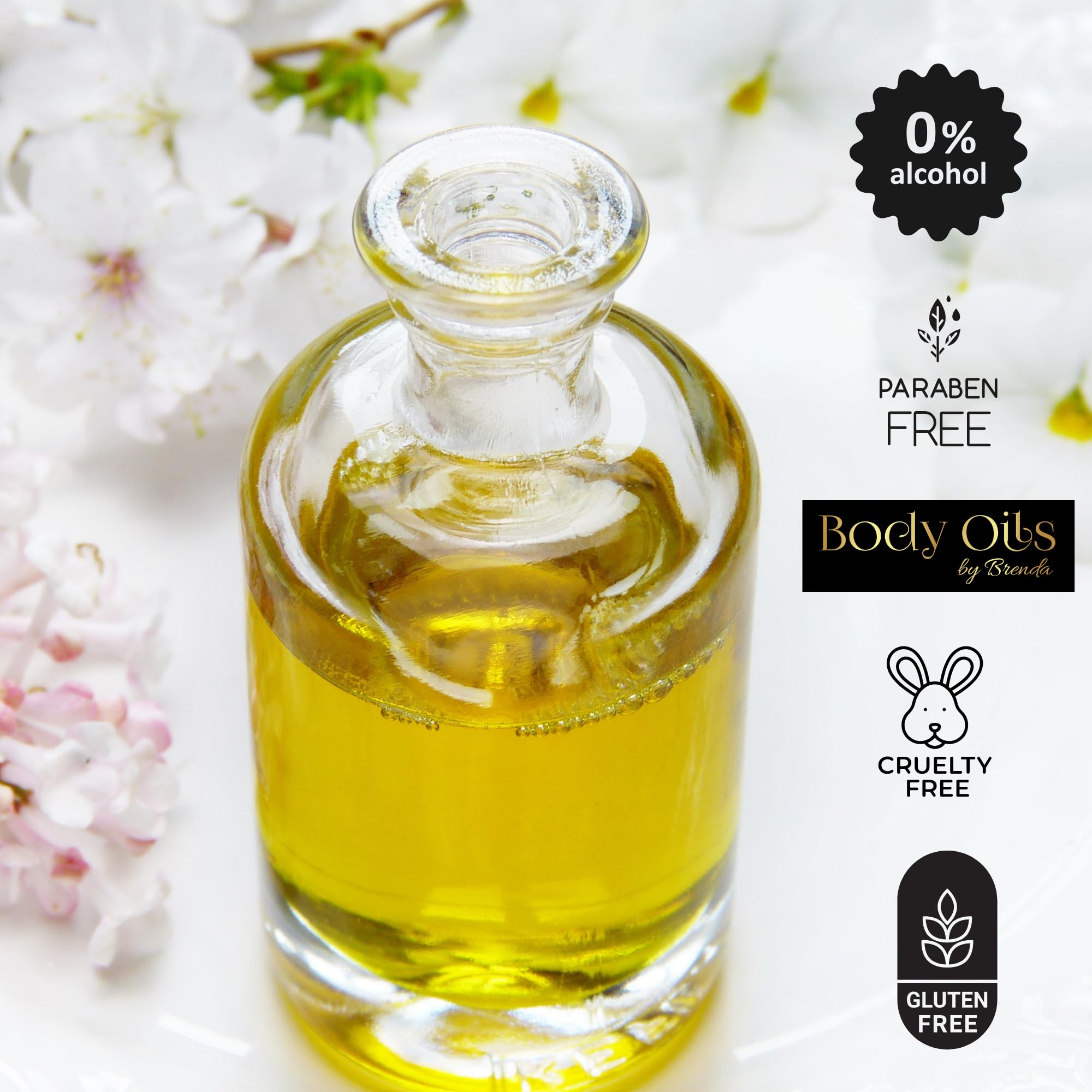 Brenda Arabian Sandalwood Concentrated Fragrance Body Oil - 3ml Long-Lasting Moisturizing Oil for Skin & Hair | Perfect for Massage, Aromatherapy & Daily Hydration