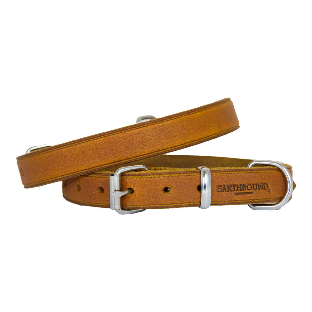 Premium Soft Country Leather Dog Collars for Small & Medium Breeds - Comfortable & Durable Pet Accessories for Daily Walks, Training & Outdoor Adventures