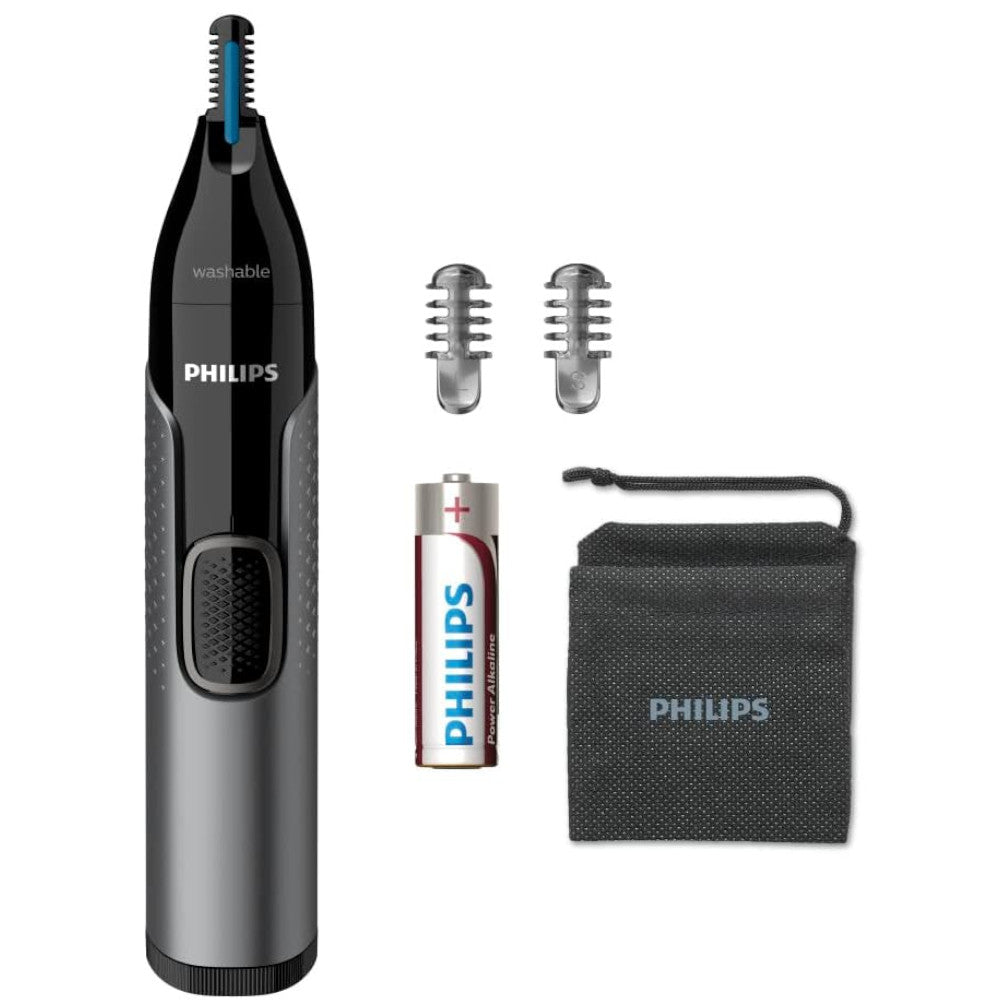 PHILIPS NT3650/26 Nose Trimmer Series 3000 with Protective Guard System - Painless Nose Hair Trimmer for Men & Women - Perfect for Travel & Grooming