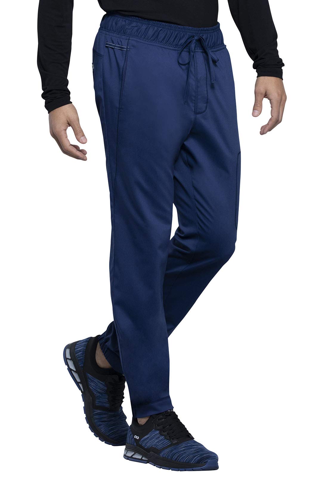 Cherokee Men's Medical Scrubs Pants - Natural Rise Jogger Style with Zip Cargo Pockets WW012 | Comfortable Workwear for Doctors, Nurses & Healthcare Professionals