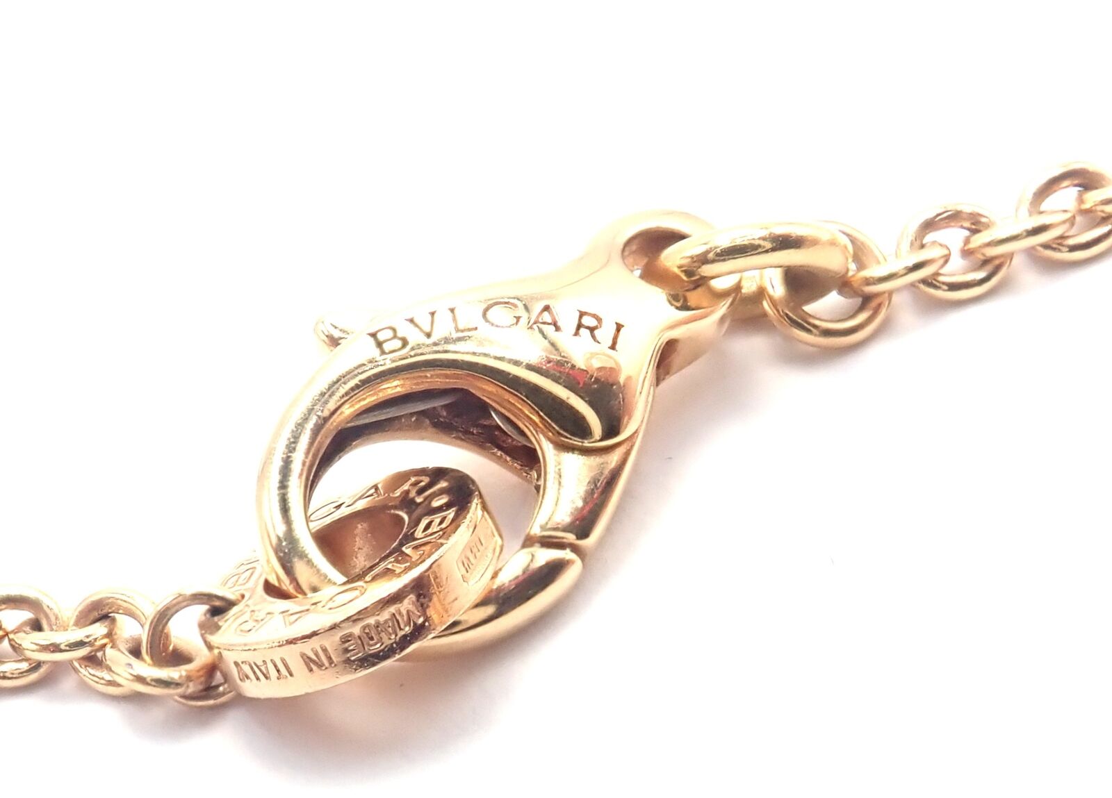 Authentic Bvlgari 18k Rose Gold Multi-Gemstone 38