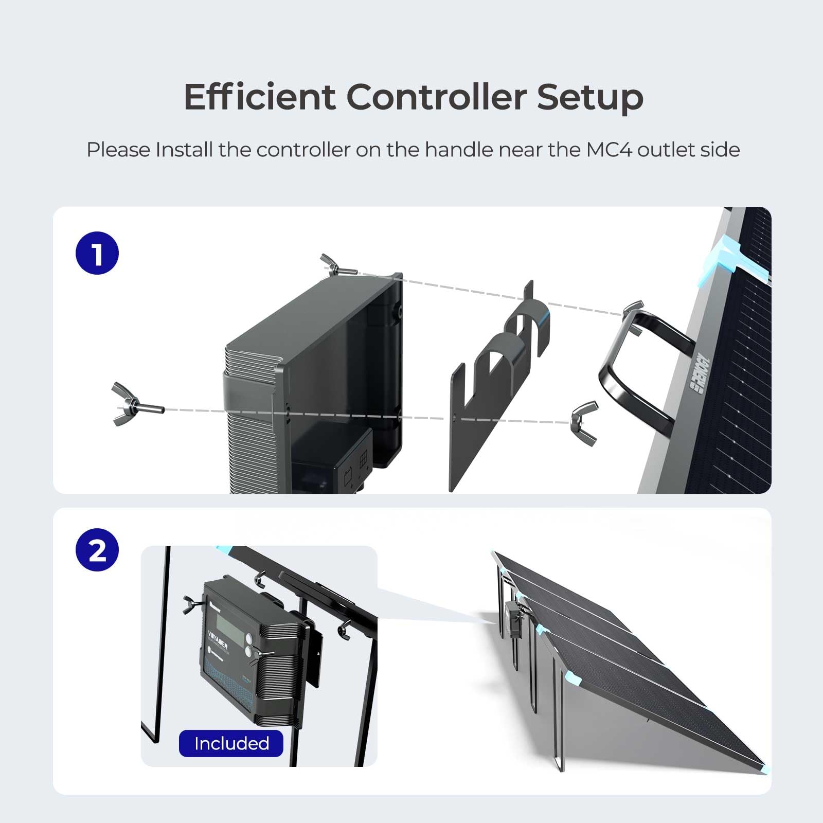 Renogy 220W Lightweight Portable Solar Panel Kit with Waterproof 20A Charge Controller - Perfect for RV Camping, Off-Grid Living & Emergency Power Backup