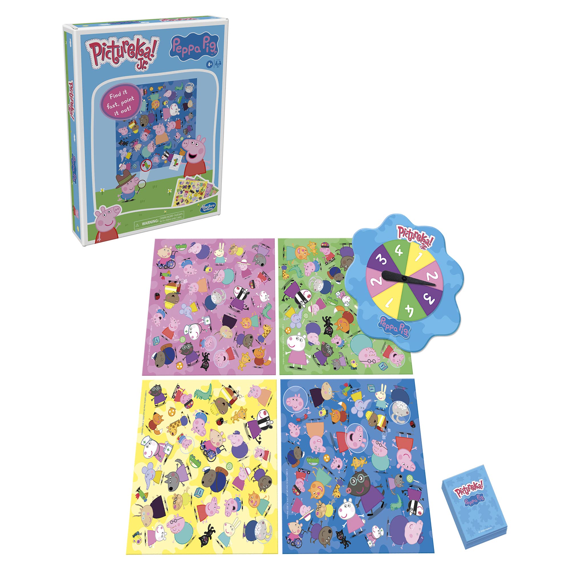 Peppa Pig Pictureka! Junior Board Game - Fun Preschool Learning Game for Kids Ages 4+ | No Reading Required | English Version | Perfect for Family Game Night & Early Childhood Education