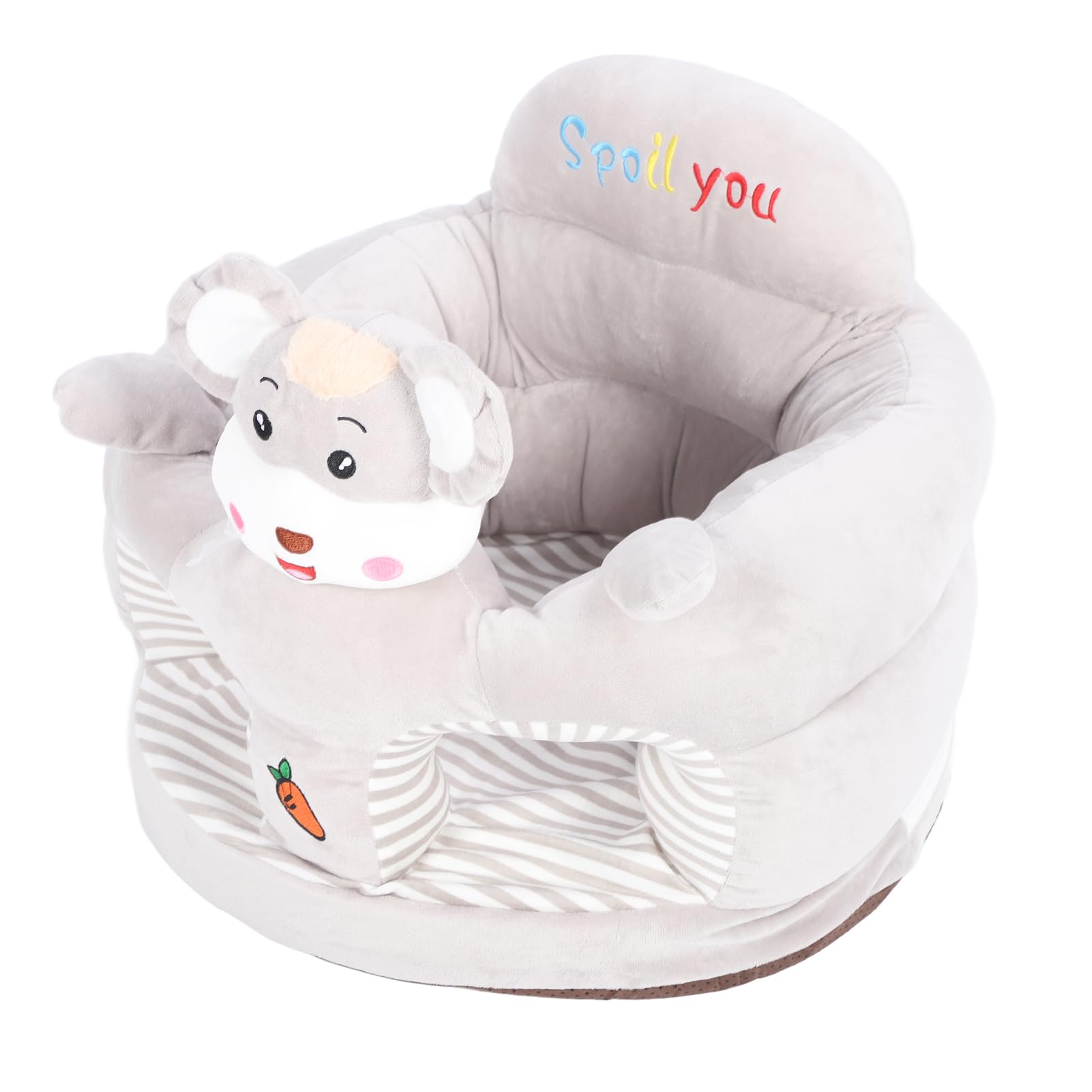 **Soft Animal-Shaped Baby Support Sofa - Plush Floor Cushion for Sitting Posture Support, Indoor Play & Nursery Comfort (Style #3)**    *Perfect for playtime, tummy time, or cozy reading nook in the nursery!*