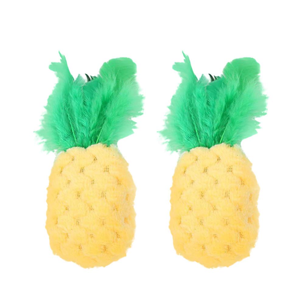3pcs Cat Teaser Toy - Interactive Pet Exercise & Training Toys for Cats & Dogs - Chewing, Biting & Molar Teething Relief - Fun Fruit-Shaped Entertainment for Playtime & Bonding