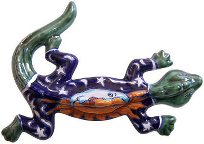 Eclipse Garden Ceramic Lizard Statue - Handmade Outdoor Decor for Patio, Garden & Home - Perfect for Reptile Lovers & Unique Gift Ideas
