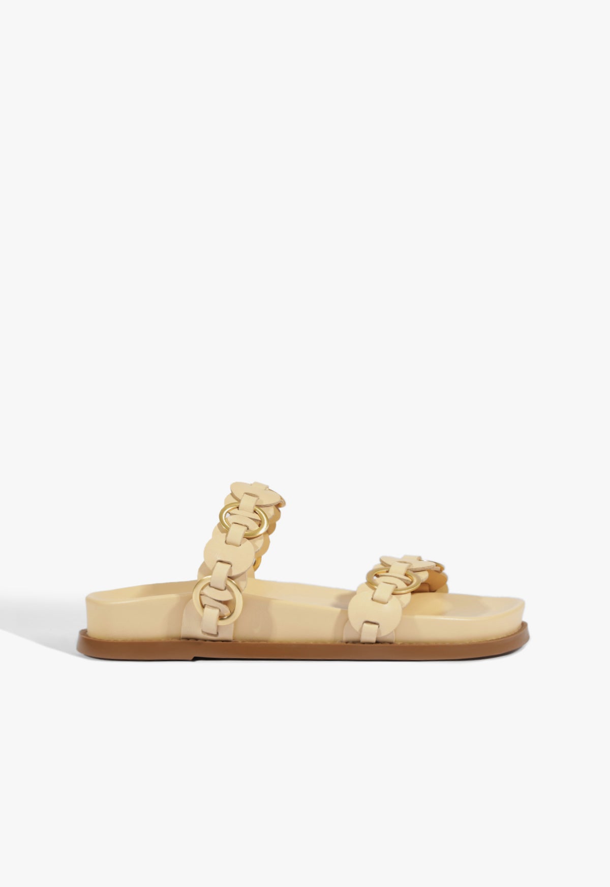 Selina Beige Leather Sporty Sandal - Women's Comfortable Casual Walking Shoes for Summer Outfits & Beach Vacations