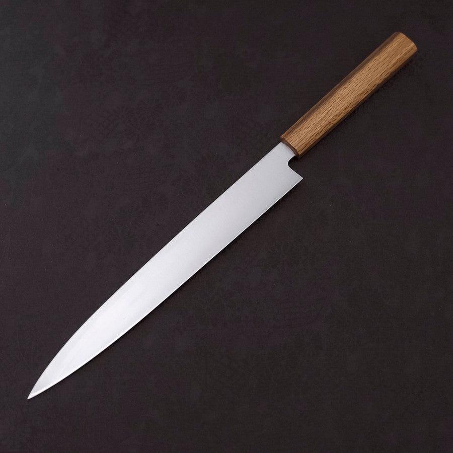 Premium Yanagiba Sushi Knife - AUS 8 High Carbon Steel Blade with Polished Oak Handle (270mm) - Perfect for Sushi Chefs & Japanese Cuisine Preparation