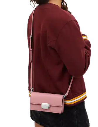 Coach Eliza Small Flap Crossbody Bag for Women - Genuine Leather Shoulder Purse with Adjustable Strap | Perfect for Work, Travel & Everyday Use