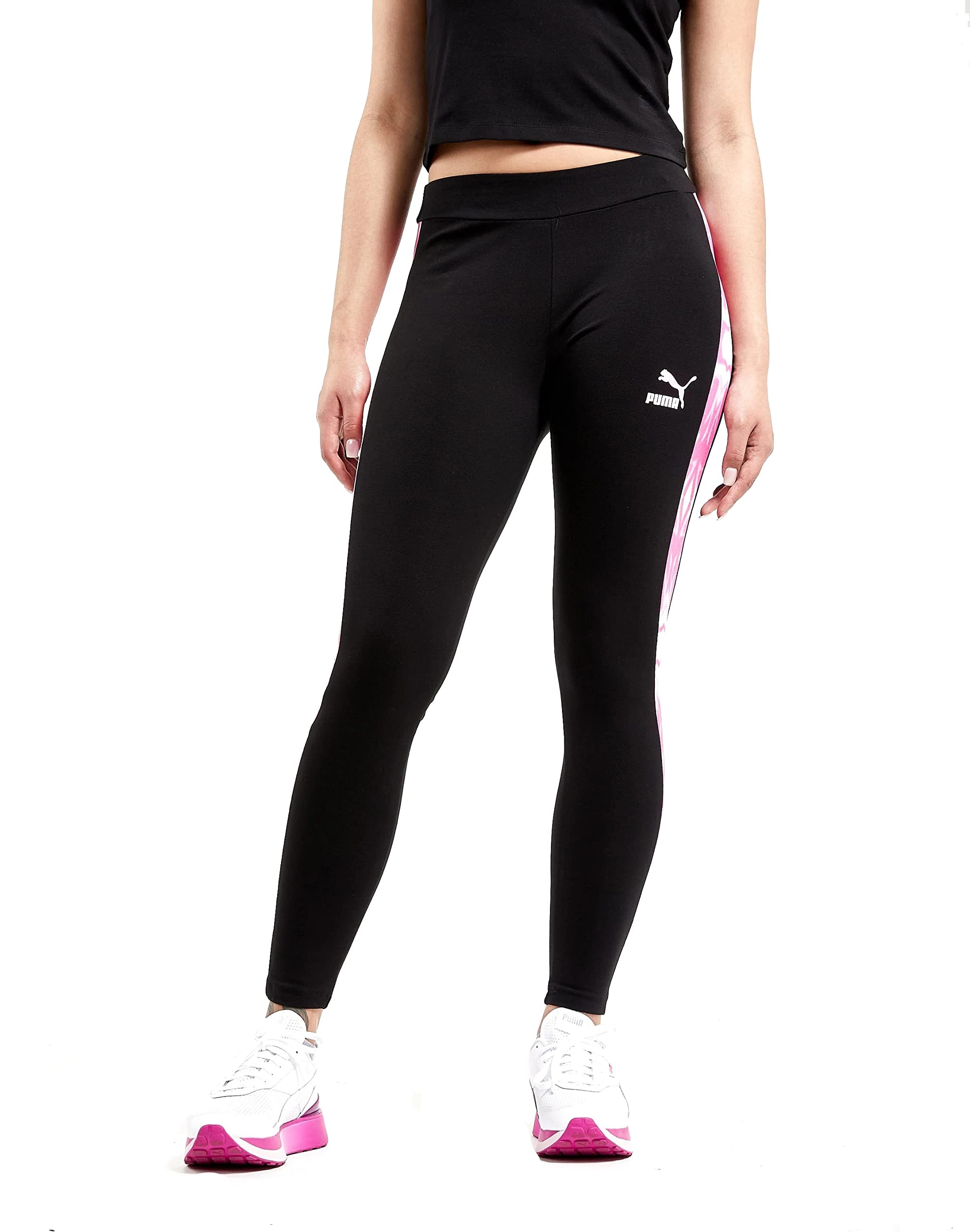 PUMA Women's High Waist Marble Print 7/8 Training Leggings - Yoga, Gym & Running Workout Pants for Women
