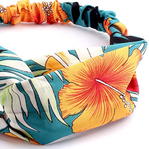 Belicia Soft Headbands for Women - 8pcs Stretchy Hair Accessories Set with Top Knot, Cross Bow & Boho Turban Styles - Comfortable Hair Hoops for Women & Girls - Perfect for Yoga, Workouts, and Everyday Styling