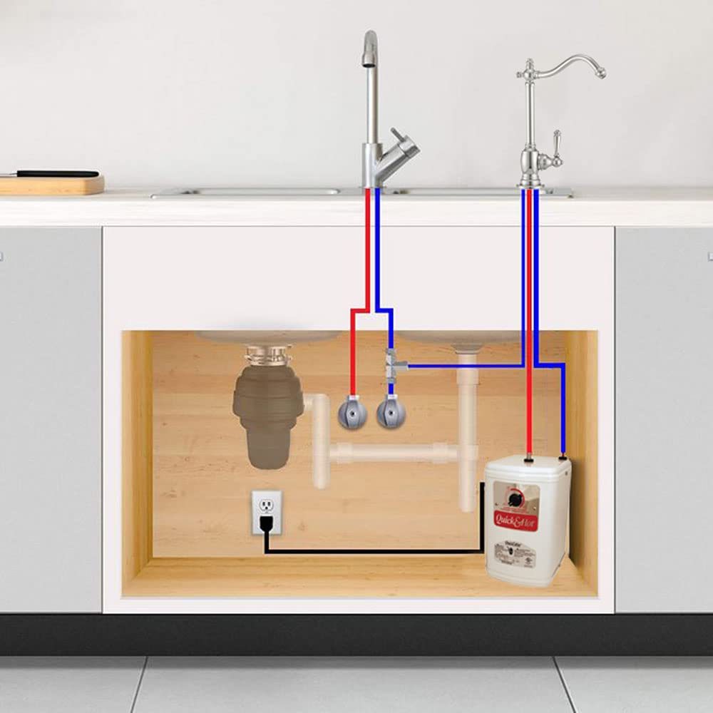 Westbrass D271H-12 Velosah 9-Inch Single Handle Thermostatic Hot Water Dispenser Faucet in Oil Rubbed Bronze - Perfect for Kitchen, Office, or Breakroom Instant Hot Water Needs