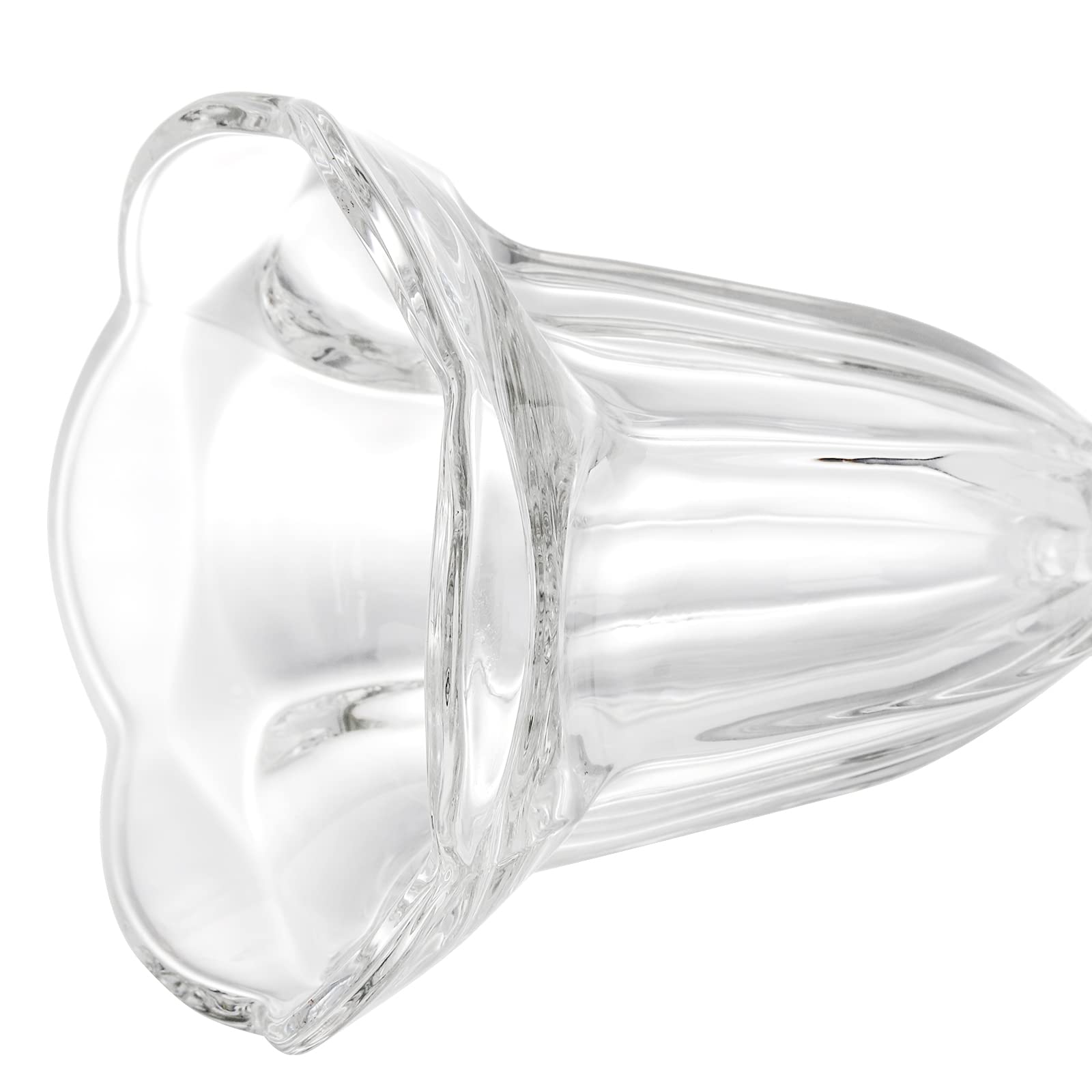 ZENFUN 6-Pack Glass Sundae Cups - 6.7oz Clear Dessert Bowls for Ice Cream, Fruit, Cocktails - Perfect for Parties & Home Desserts
