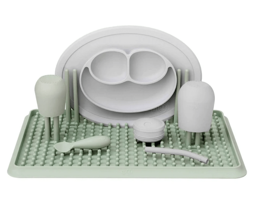 EZPZ Foldable Dish Drying Rack - Space Saving Kitchen Organizer for Plates, Cups & Utensils - Perfect for Small Apartments, RVs & Camping