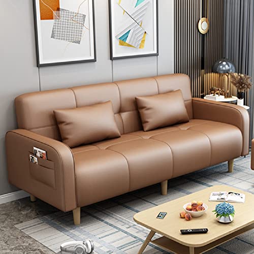 Orange-faux Leather