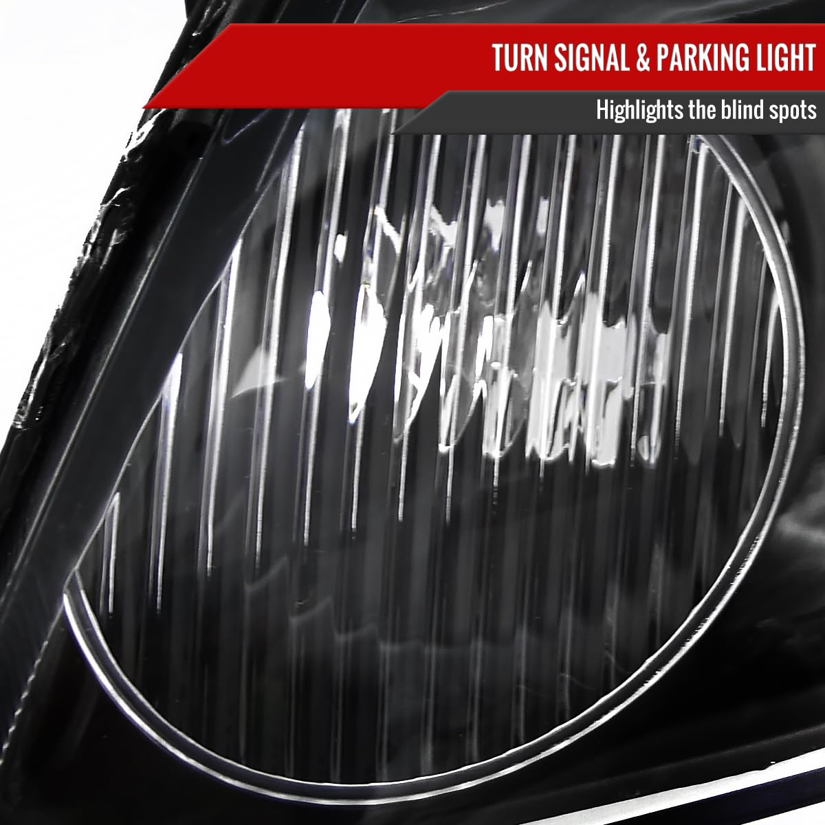 2006-2013 Car Replacement Black Headlight Assembly - Compatible with 06-07 Models | Durable LED Headlights for Night Driving & Foggy Conditions