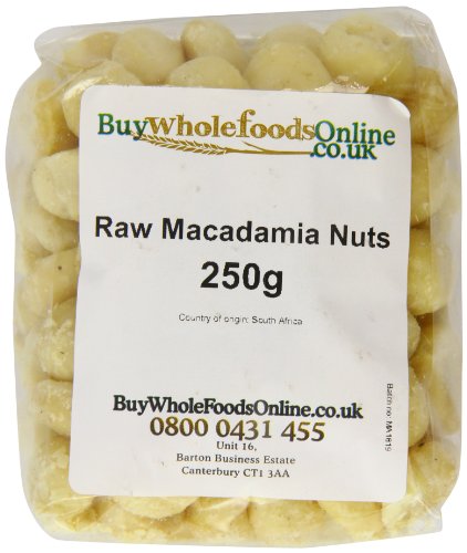Premium Whole Raw Macadamia Nuts | 250g Bulk Pack | Healthy Snack for Baking, Keto Diet & Gift Giving
