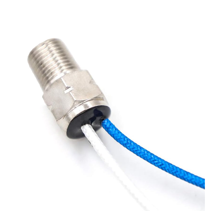 0-300°F Short Sweep 2-Wire Temperature Gauge Sender - Compact Shallow Depth Design for Marine, Automotive & Industrial Applications