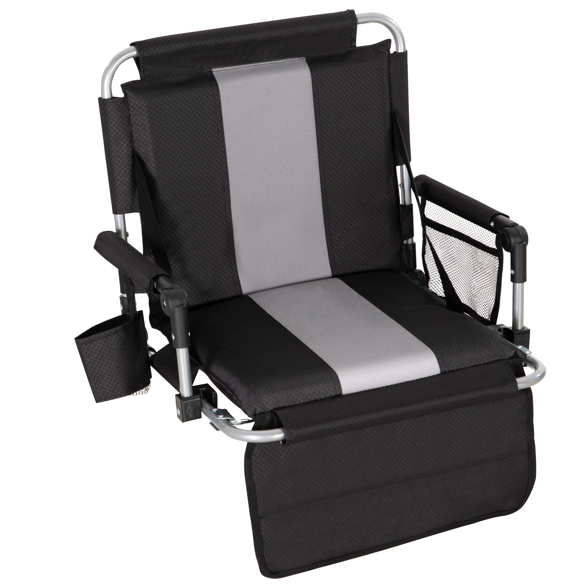 Foldable Stadium Seat - Portable Padded Bleacher Chair with Armrest & Cup Holder | Lightweight Folding Seat for Football, Baseball, Concerts & Outdoor Events