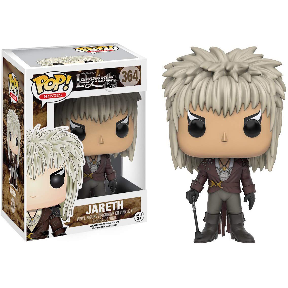 Funko Pop! Jareth from Pan’s Labyrinth Vinyl Figure with Protective Case - Collectible Movie Character Toy for Display & Shelf Decoration - Perfect for Fans & Collectors