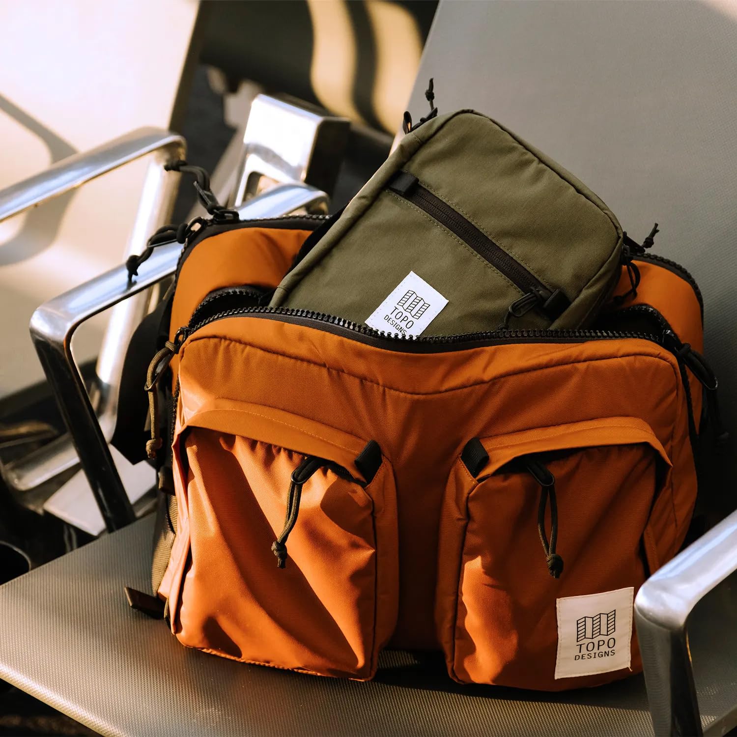 Topo Designs Tech Case - Durable EDC Organizer for Phone, Keys, Cards & Glasses | Dual Compartment Storage | Perfect for Travel, Work & Outdoor Adventures