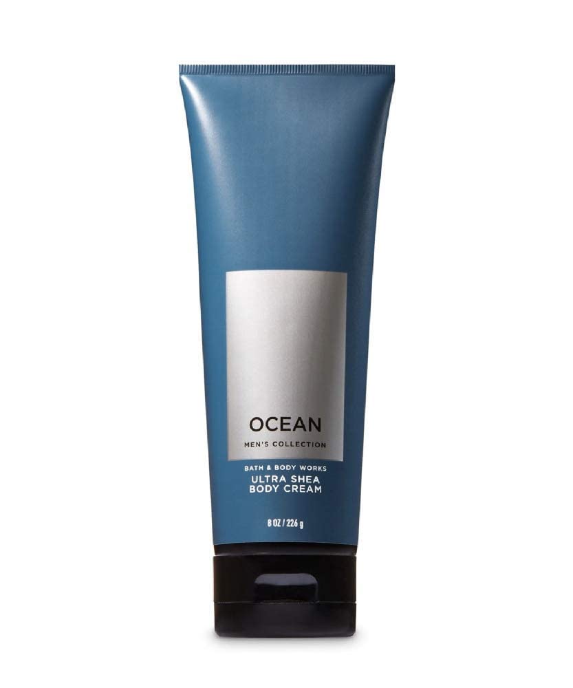 Bath and Body Works Ocean for Men Ultra Shea Body Cream - 8 fl oz (3-Pack) | Hydrating Moisturizer for Dry Skin, Post-Shave Care & Daily Skincare Routine