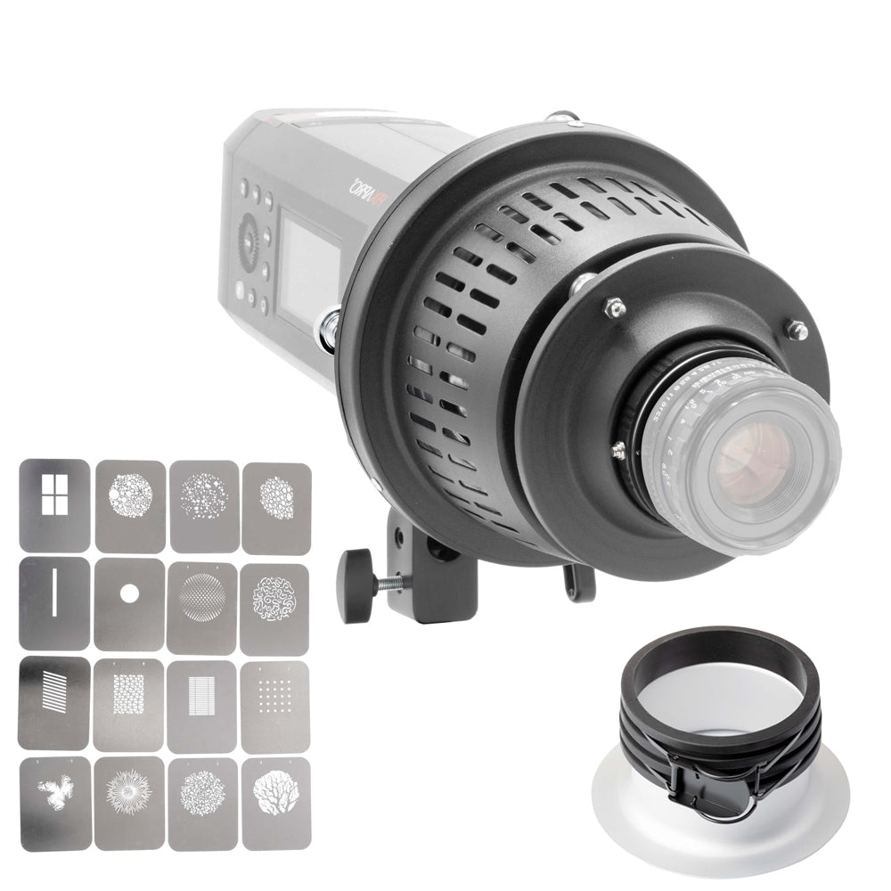 Canon EF Mount Optical Snoot Spotlight Projector II - Professional Photography Lighting Tool for Studio Portraits & Product Shoots