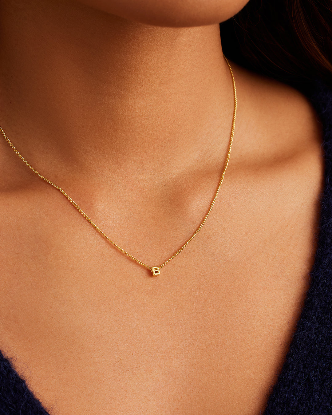 Wilder Mini Alphabet Necklace - Personalized Initial Pendant Jewelry for Women | Perfect Gift for Birthday, Anniversary & Everyday Wear
