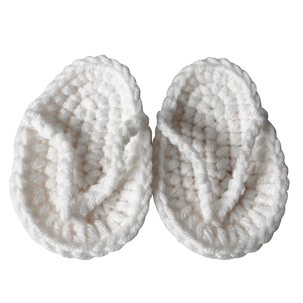 Mini Crochet Baby Slippers for Newborn Photography Props - Handmade Infant Booties for DIY Photoshoot & First Birthday Decor - Perfect for Newborn Photo Sessions, Baby Showers, and Nursery Decor