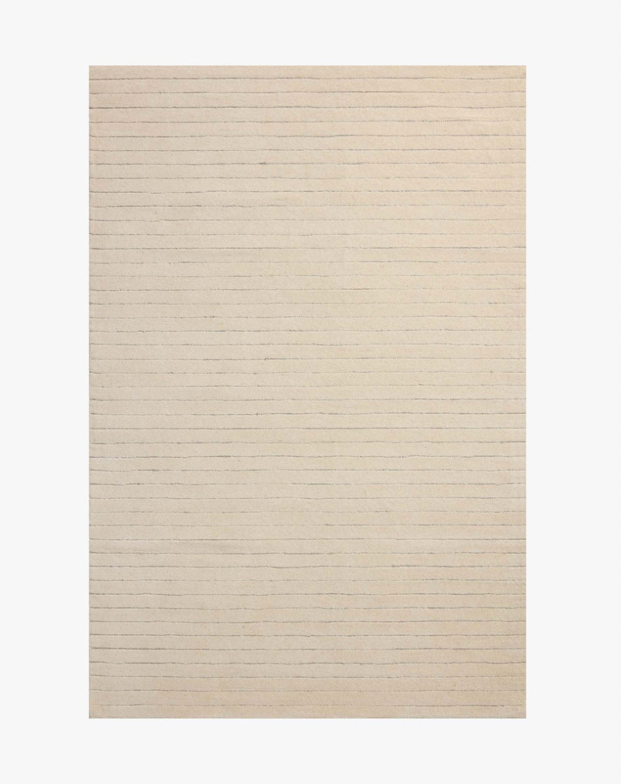 Luxury Henry Ivory and Dove Rug - Soft Plush Area Rug for Living Room, Bedroom, and Nursery - Neutral Ivory and Dove Gray Home Decor Carpet