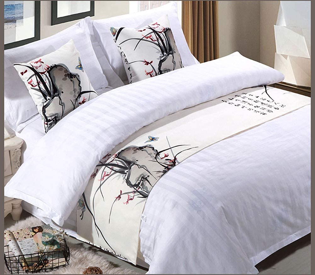 Luxury Hotel Bed Scarf & Bed Runner - Fade-Resistant Bed Cover, Bedspread, Bed Towel for King, Queen, Twin Size Beds - Perfect for Pet Bedding Protector & Elegant Home Decor